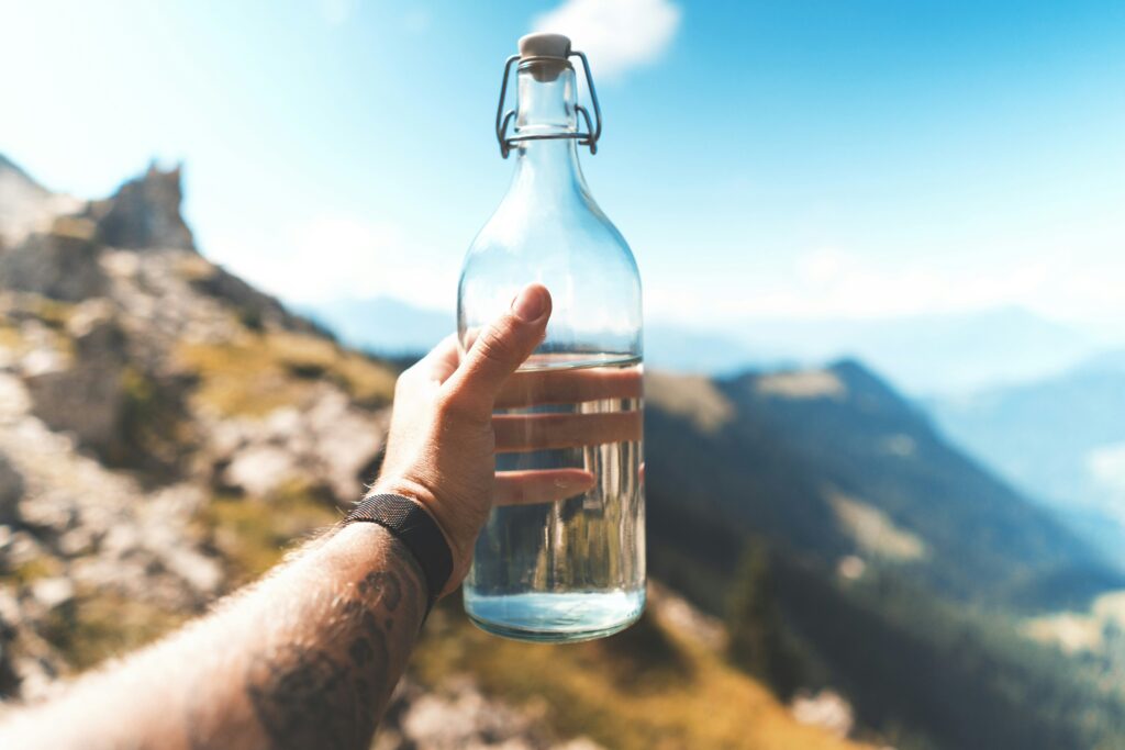 Gym Water bottle with clean water